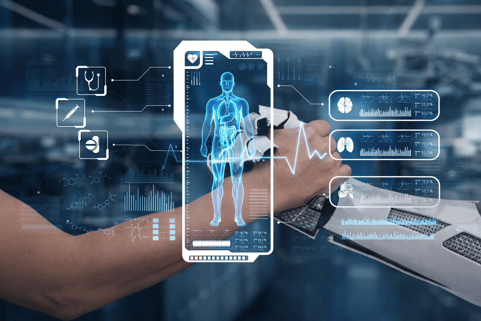 H.Core Platform Architecture — QMS · Clinical modules · AI layer · Behavioral science